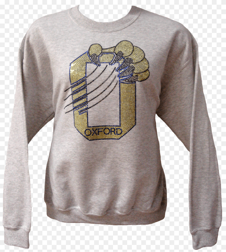 Love This Oxford O With The Claw Mark In Stones For Long Sleeved T Shirt, Sweatshirt, Clothing, Hoodie, Knitwear Png Image