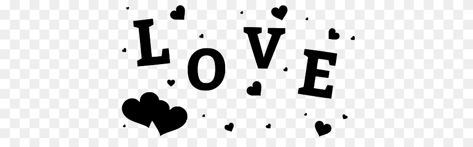 Love Tiny Twirling Hearts, Symbol, Number, Text Free Transparent Png