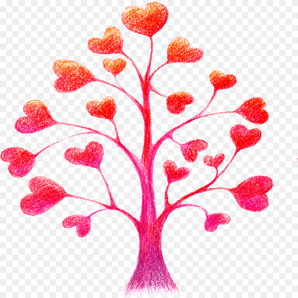 Love Tree Heart Shape Beautiful Hd Background For Poster About Love, Art, Plant, Pattern, Graphics Free Transparent Png