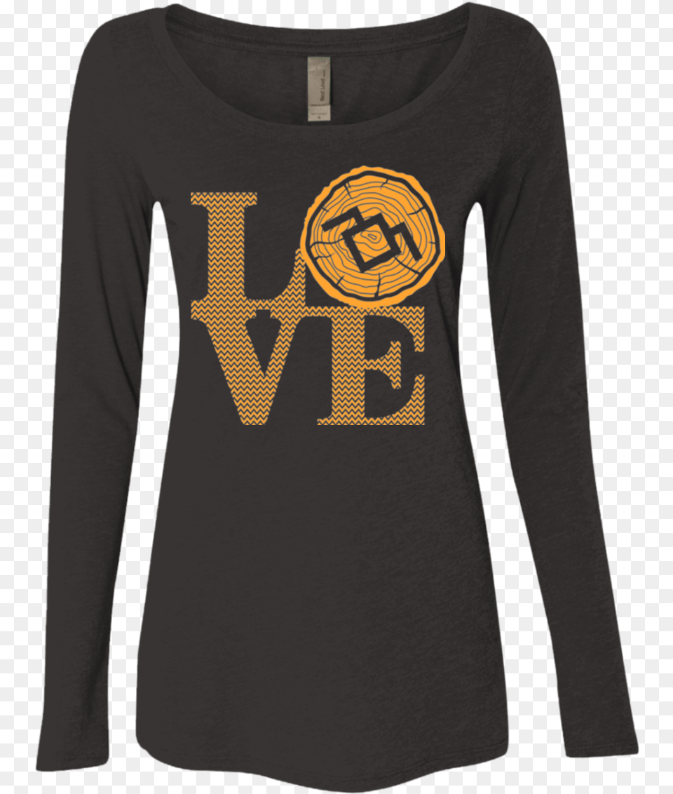 Love Twin Peaks Women S Triblend Long Sleeve Shirt Harry Potter Iareti, Clothing, Long Sleeve, T-shirt, Person Free Png Download