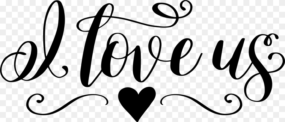 Love Us Svg, Gray Free Png