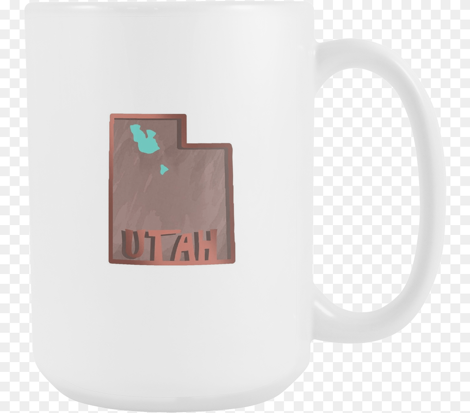 Love Utah State Flag Map Outline Souvenir 15oz Mug Coffee Cup, Bag, Beverage, Coffee Cup Png Image