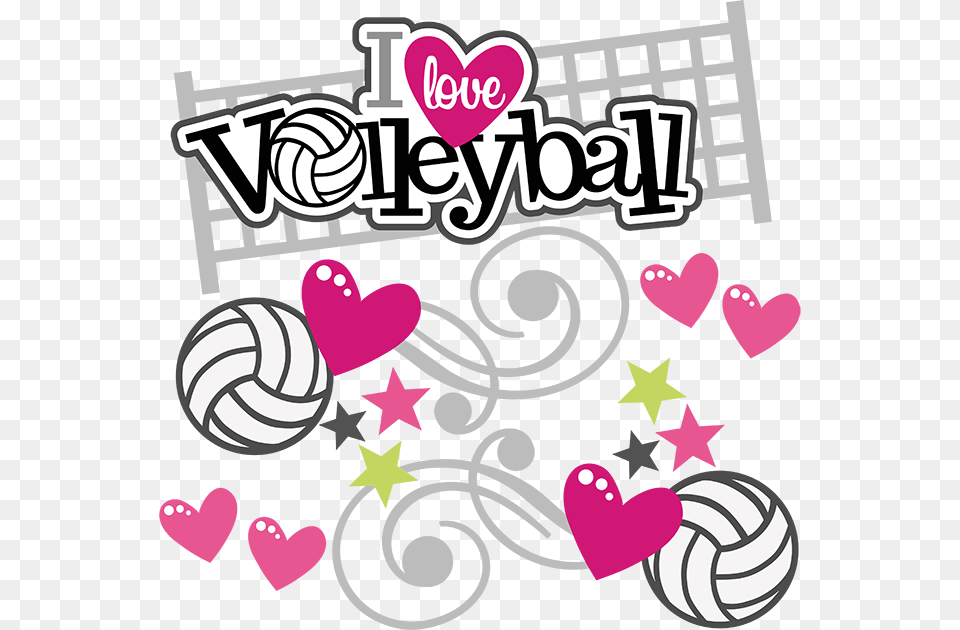 Love Volleyball, Sticker, Art, Graphics, Food Png Image