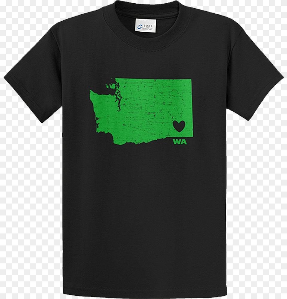Love Walla Washington T Green Shirt, Clothing, T-shirt Png