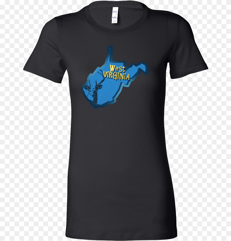 Love West Virginia State Map Outline Souvenir Bella 40th T Shirt Designs, Clothing, T-shirt Free Png