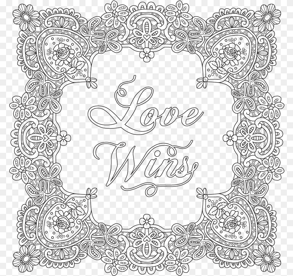 Love Wins Positive Quotes Motivational Quotes Happiness Line Art, Lace Png