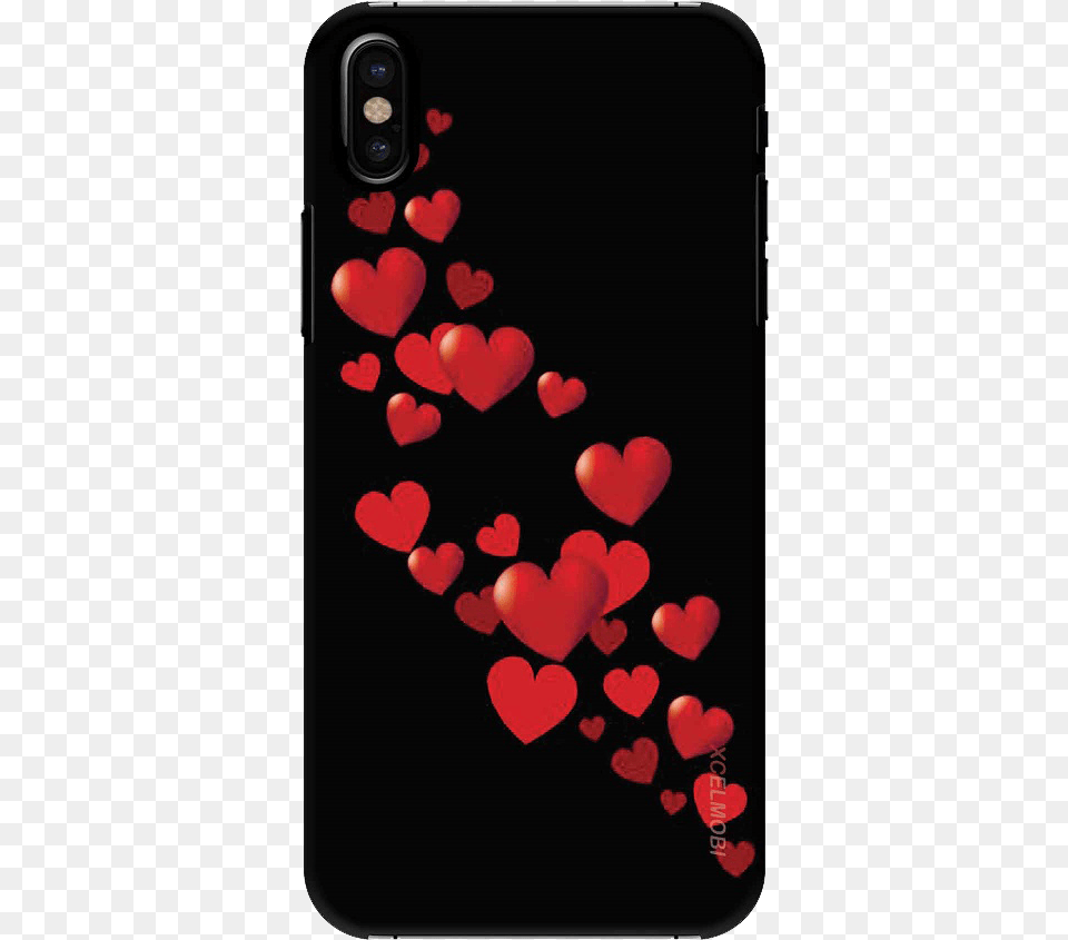 Love With Black Colour, Electronics, Mobile Phone, Phone, Heart Free Png Download