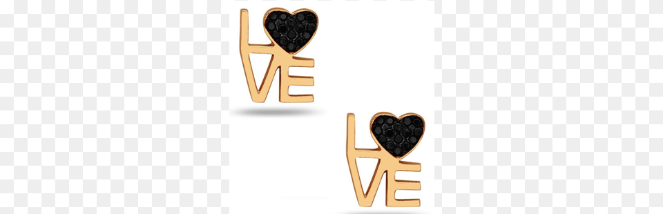 Love With Crystal Heart Stud Heart, Accessories, Earring, Jewelry, Smoke Pipe Free Png