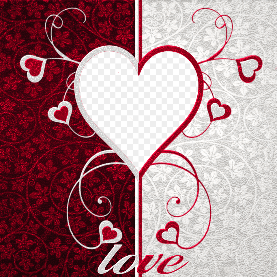 Love With Hearts Photo Frame Love Photo Frames, Heart, Envelope, Greeting Card, Mail Png