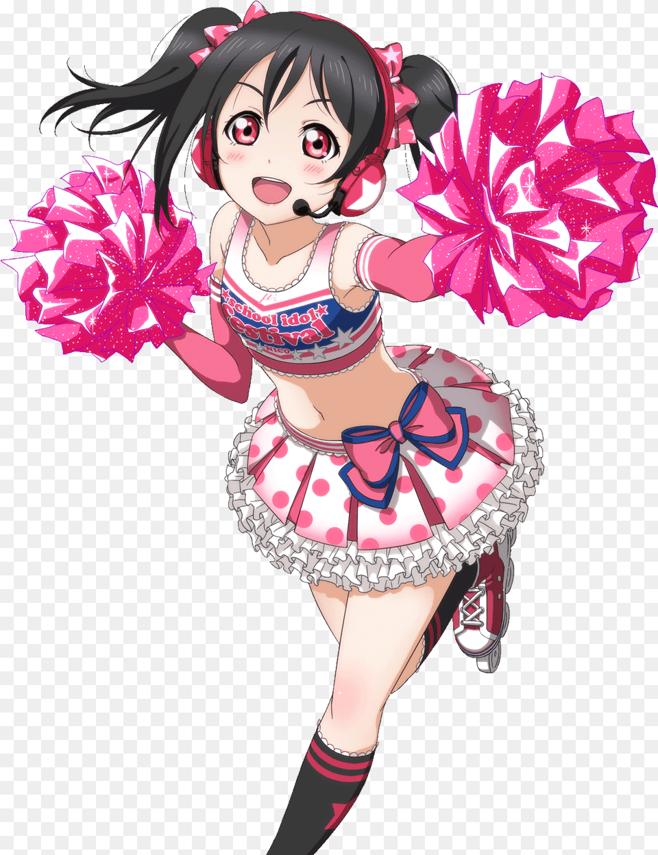 Love Yazawa Nico Cheerleader Nico Love Live Cheerleader, Book, Publication, Comics, Adult Free Png