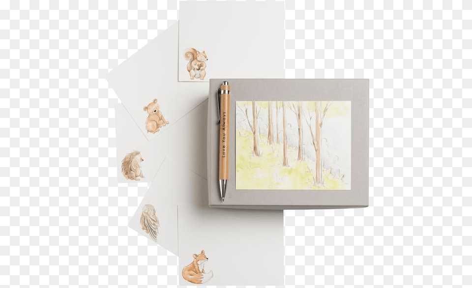 Love You Always Note Card Box Tree, Art, Person Free Png Download