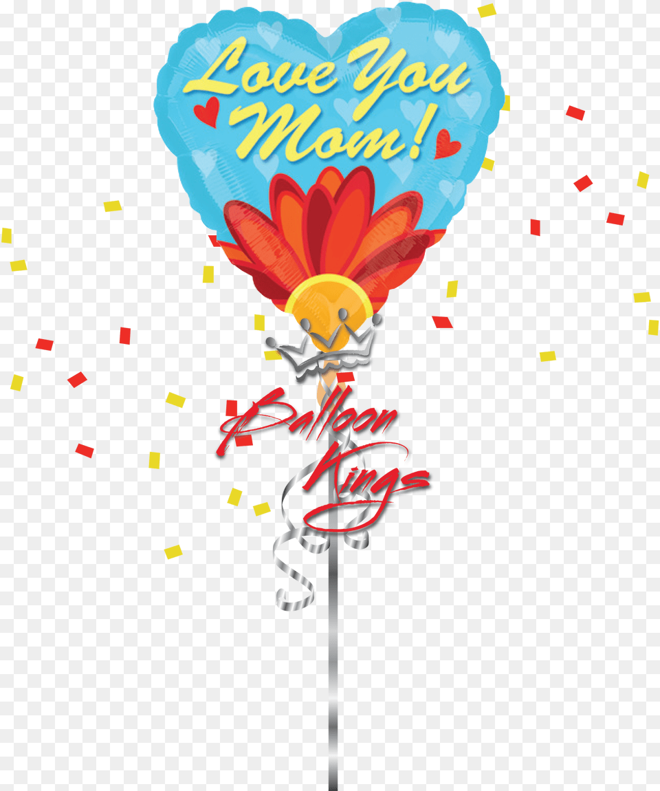 Love You Mom Daisy Get Well Soon Yellow Balloons, Balloon Free Transparent Png