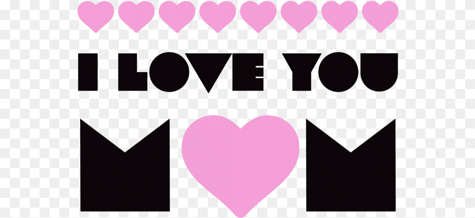 Love You Mom Heart, Face, Head, Person Png Image