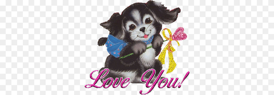 Love You Puppy Gif Chien I Love You, Envelope, Greeting Card, Mail Png