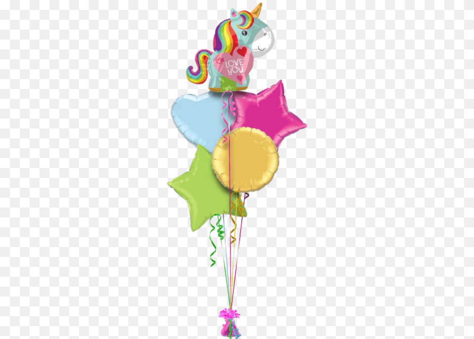 Love You Rainbow Unicorn Mothers Day Balloon 21quot Unicorn Love Balloon Mylar Balloons Foil, Toy, Baby, Person Free Transparent Png