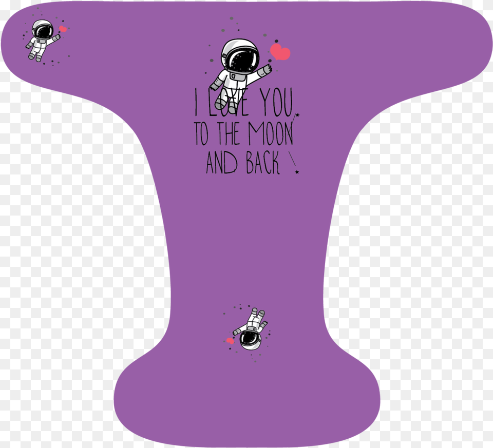 Love You To The Moon Single Purple Cartoon, Person, Baby Free Transparent Png