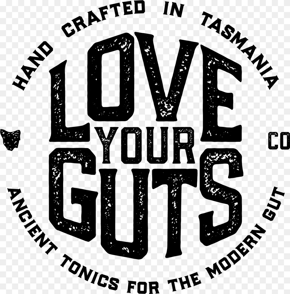 Love Your Guts Illustration, Gray Free Png