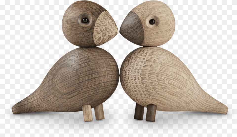 Lovebirds Oak Smoked Oak 1 Pair Love Birds Kay Bojesen, Animal Png Image