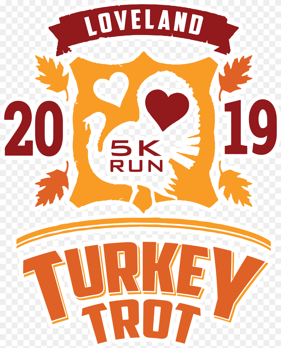 Loveland 5k Turkey Trot, Logo, Advertisement, Poster Free Png