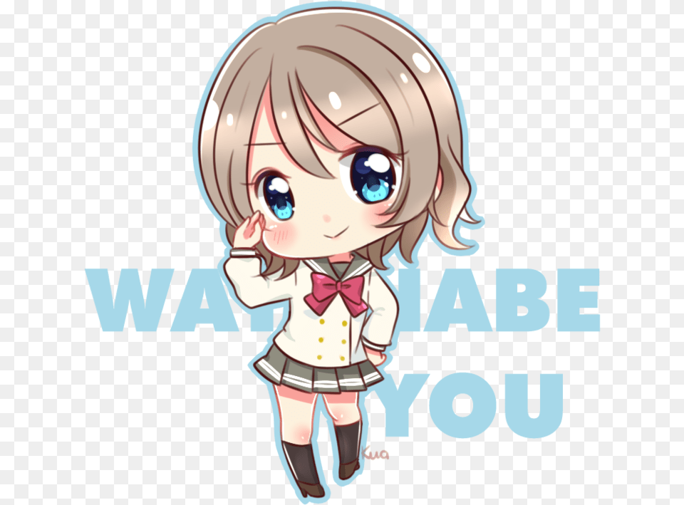 Lovelive Watanabe You Version Love Live Sunshine You Chibi, Book, Comics, Publication, Baby Free Transparent Png