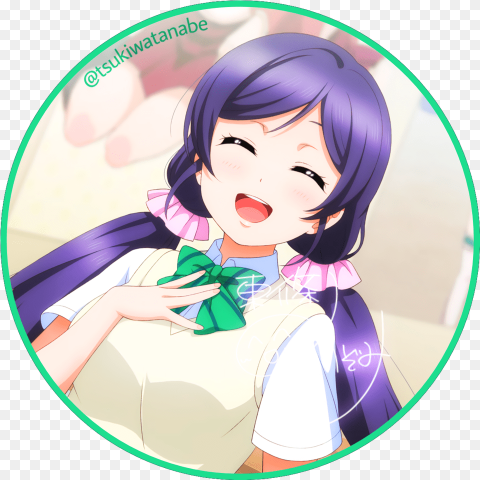 Loveliveedit Nozomitojo I Made By Tsuki Watanabe Nozomi Tojo Smile, Person, Photography, Face, Head Free Png