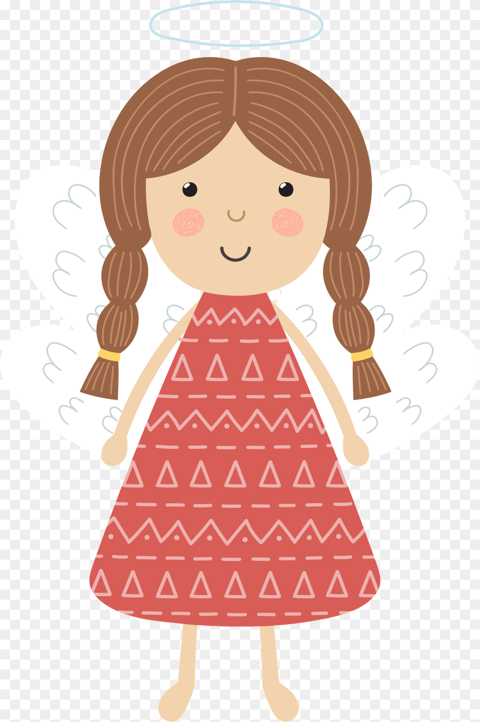 Lovely Angel Christmas Cartoon Hyaline Christmas Day, Doll, Toy, Baby, Person Free Png Download