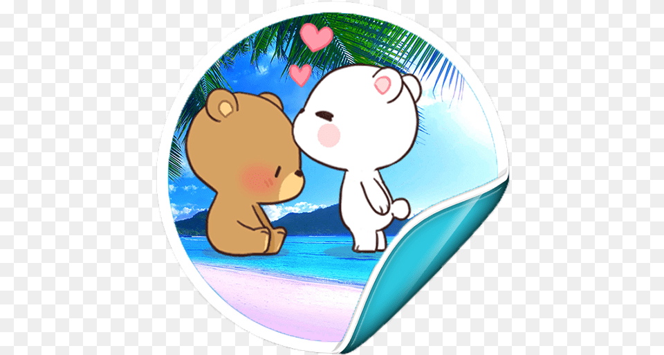 Lovely Bears Stickers For Whatsapp Lovely Bears Stickers, Hat, Cap, Clothing, Swimwear Free Png Download