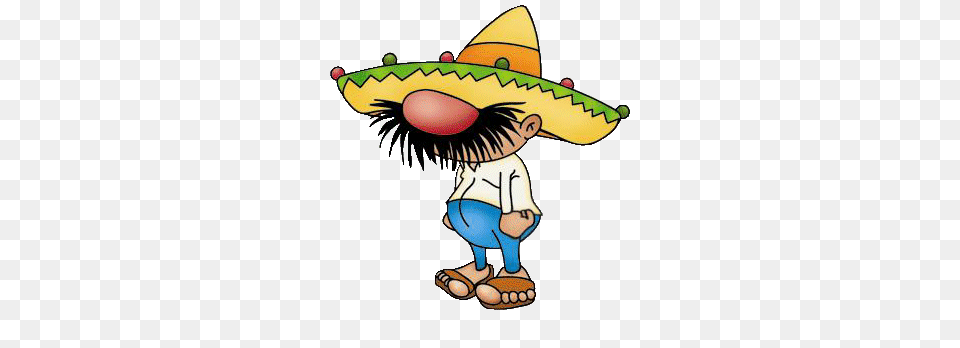 Lovely Cartoon Mexican Clip Art Cartoon Mexican, Clothing, Hat, Sombrero, Baby Free Png Download