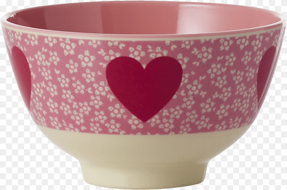 Lovely Heart Melamine Printed Bowl By Rice Dk Coming Ceramic, Soup Bowl, Art, Beverage, Coffee Png