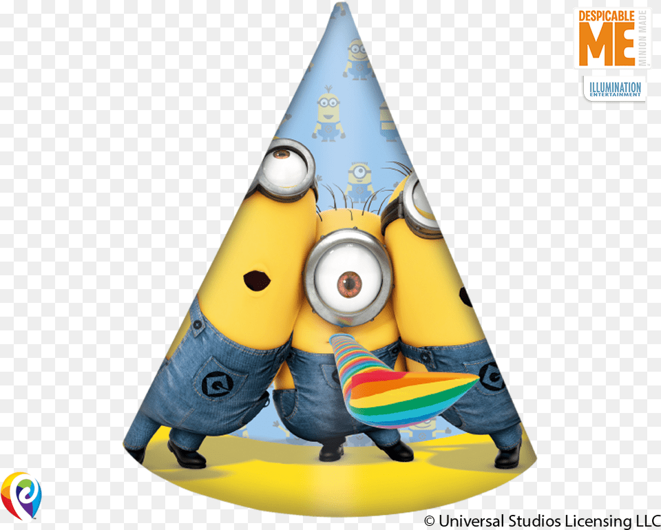 Lovely Minions Party Cone Hats Minions Verjaardag Cool, Clothing, Hat, Toy, Footwear Free Png