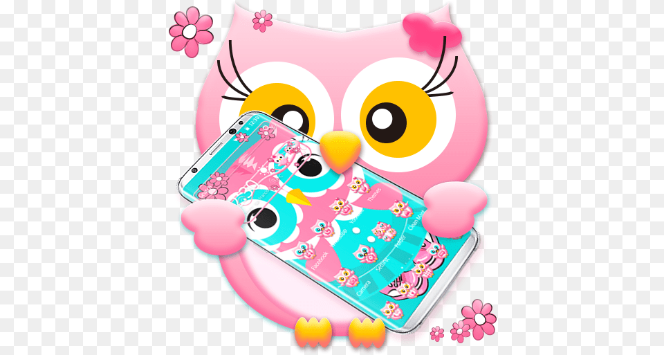 Lovely Owl Theme Gambar Burung Hantu Kartun Lucu, Electronics, Mobile Phone, Phone, Birthday Cake Png Image