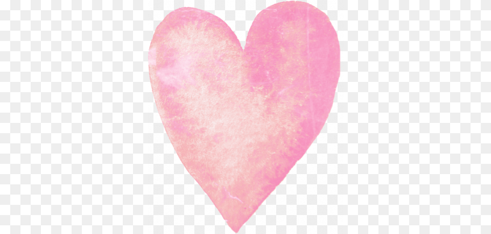 Lovely Pink Watercolor Heart Graphic Girly Free Png Download