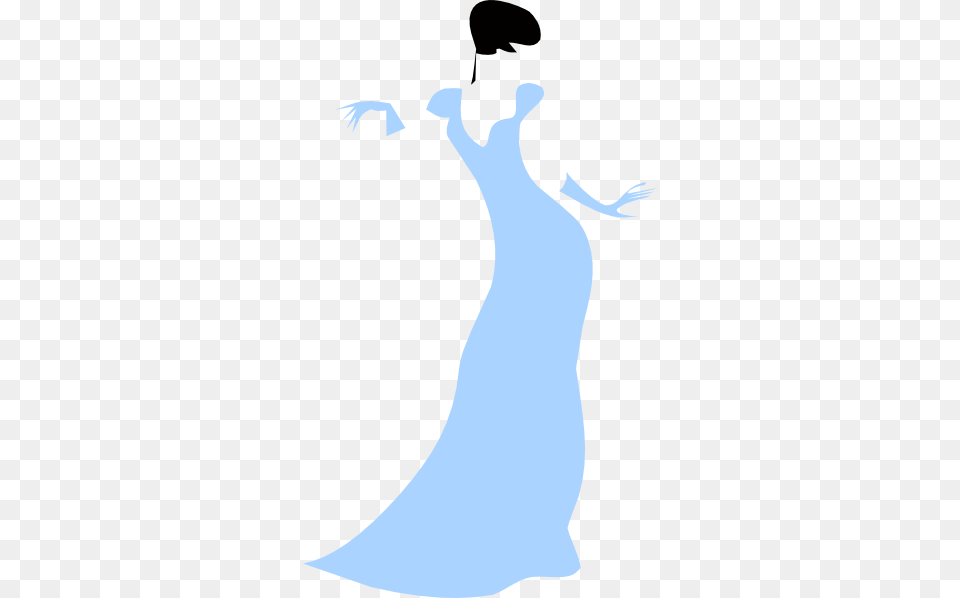 Lovely Woman In A Blue Dress Clip Art, Fashion, Gown, Clothing, Formal Wear Free Transparent Png