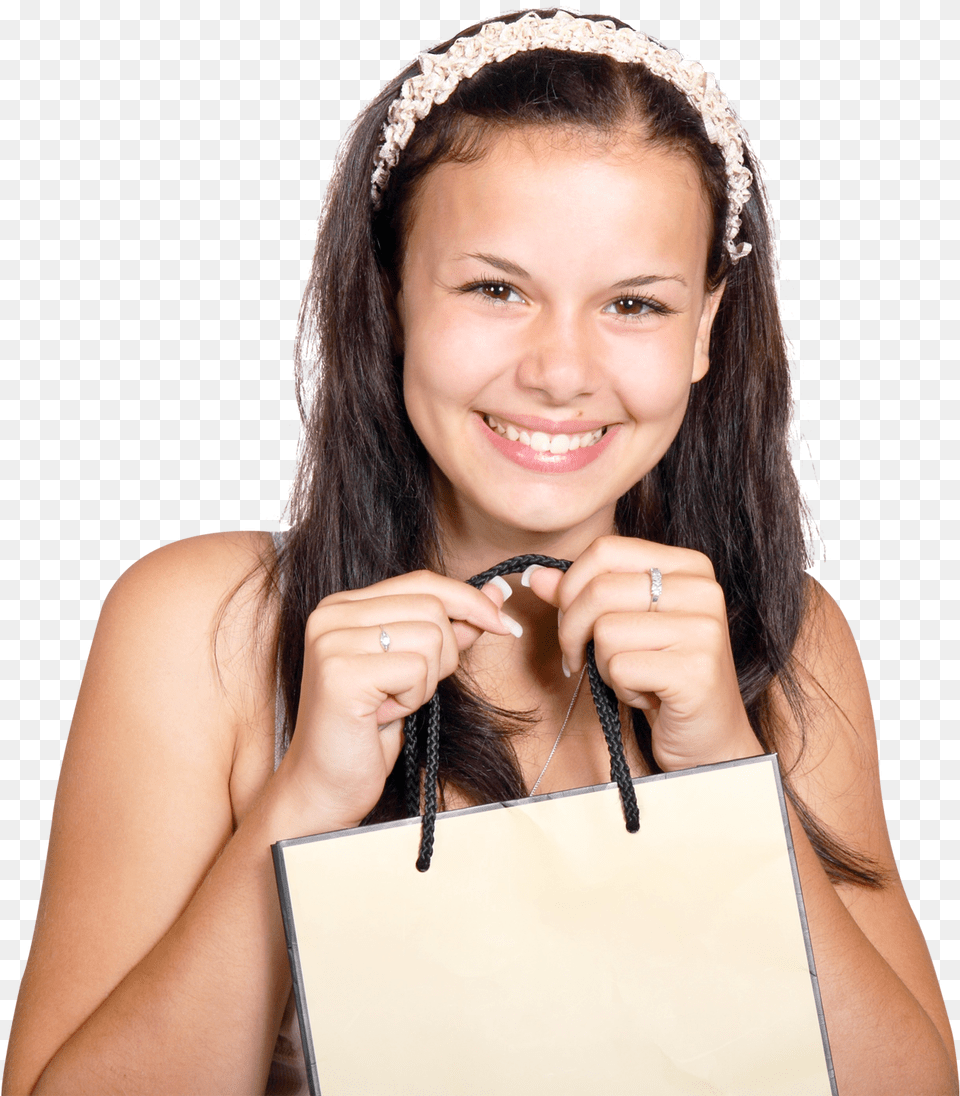 Lovely Young Woman Carrying Shopping Bag Image Pngpix Woman With Bag, Hand, Person, Body Part, Finger Free Png