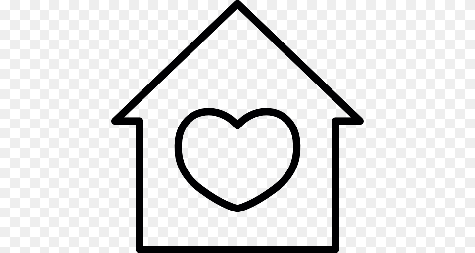 Lover House Heart Shaped Love Buildings Lovely Home Icon Free Png Download