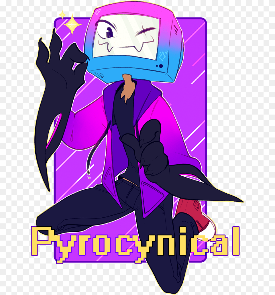 Loverofscythe Pyrocynical Transparent, Book, Comics, Purple, Publication Png Image