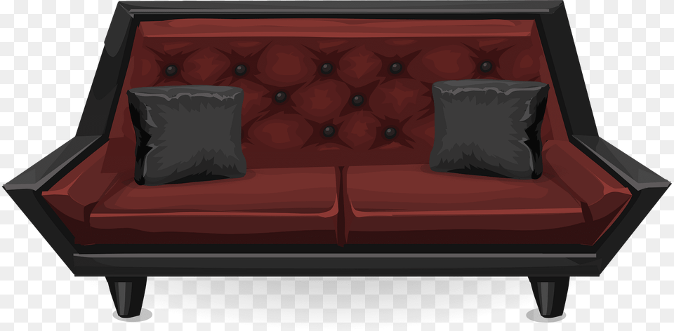 Loveseat Clipart, Couch, Furniture, Home Decor, Cushion Png