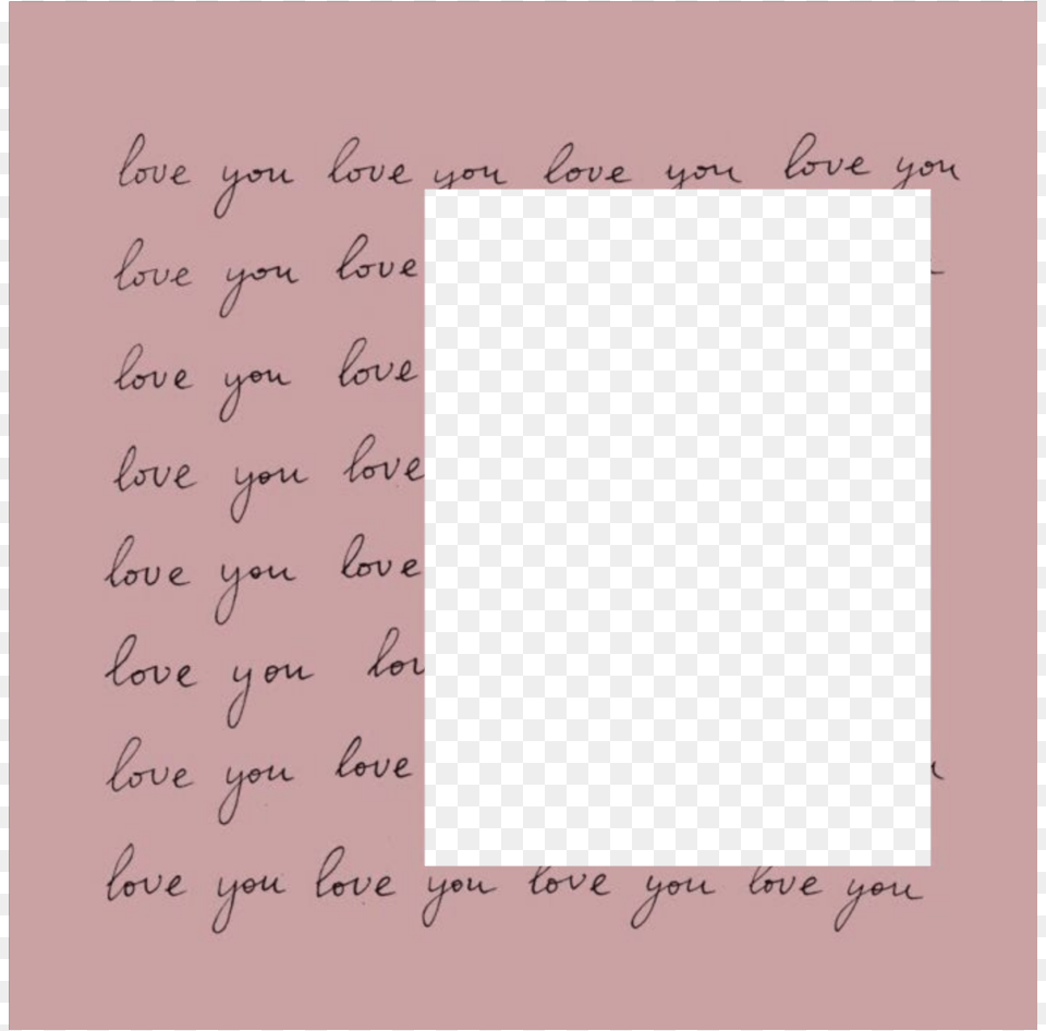 Loveyou Frame Pink Border Love Pinklove, Text, White Board Png Image
