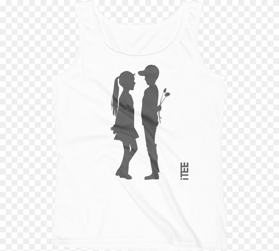 Loving Boy And Girl Ladies Missy Fit Ringspun Tank Boy Girl Love Clip Art, Adult, Clothing, Male, Man Free Transparent Png