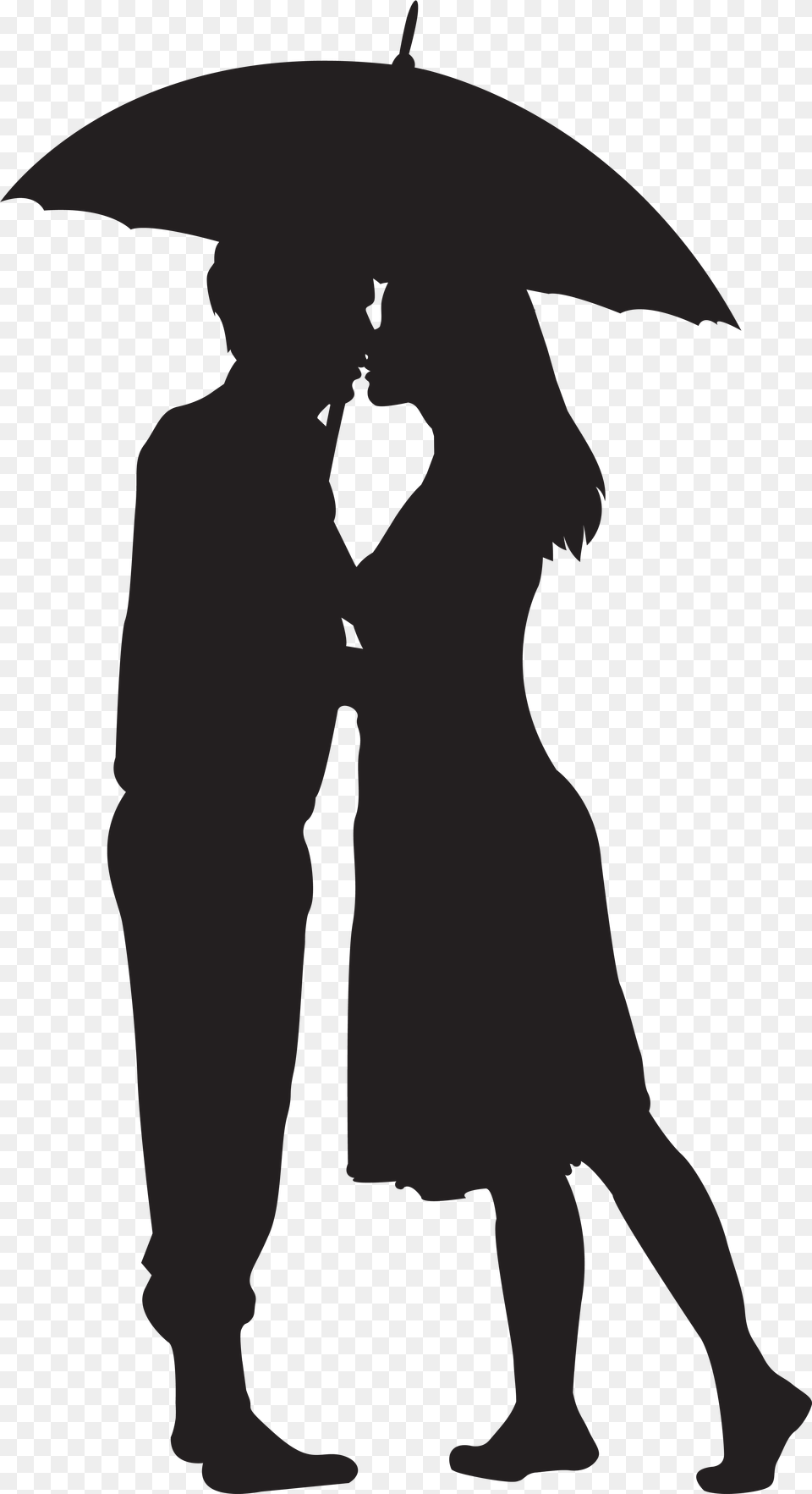 Loving Couple Clip Couple Silhouette Transparent Background, People, Person, Canopy, Stencil Png Image