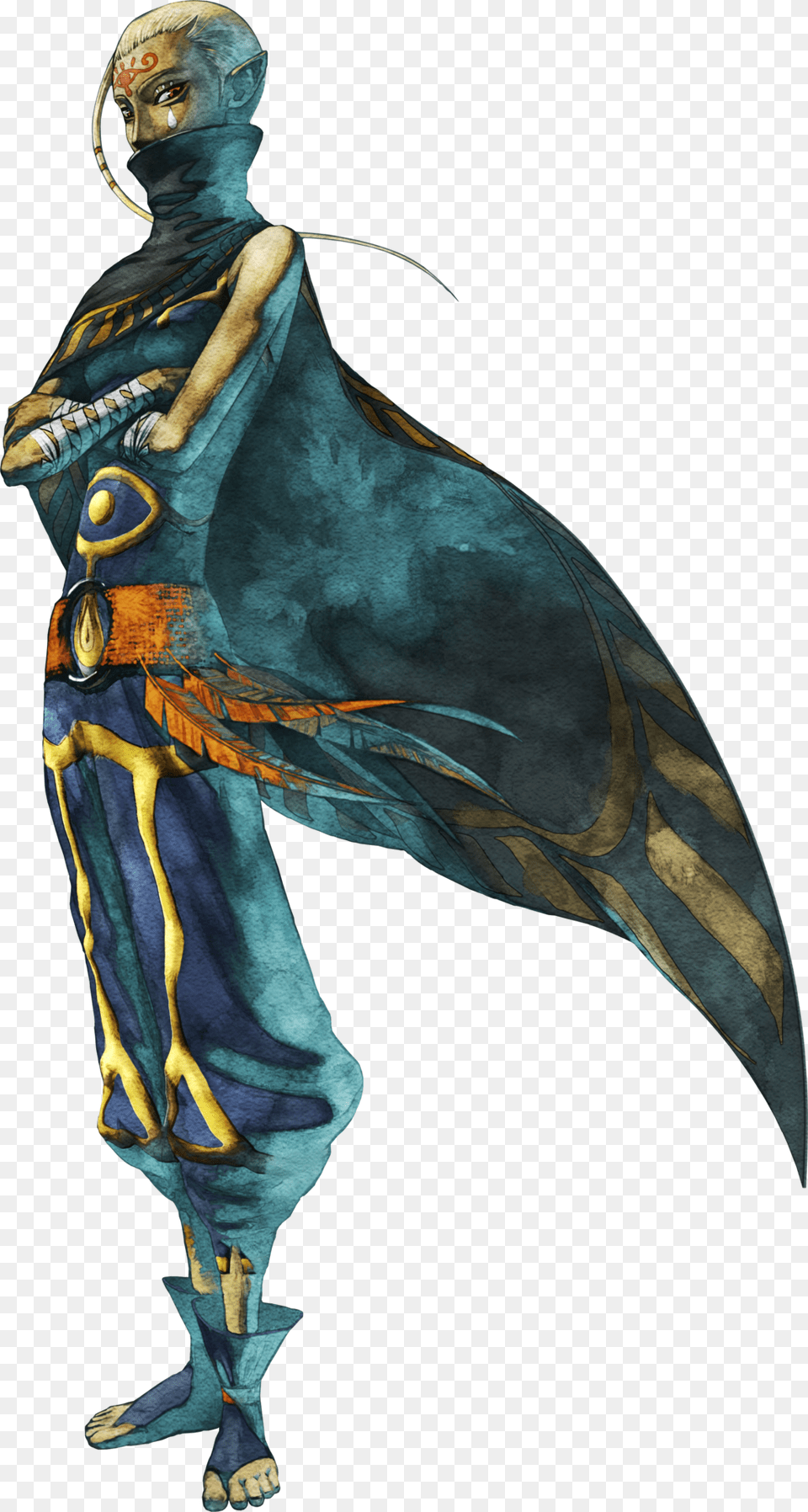 Loving The Use Of Watercolour Textures Skyward Sword Impa Zelda, Adult, Person, Man, Male Png Image