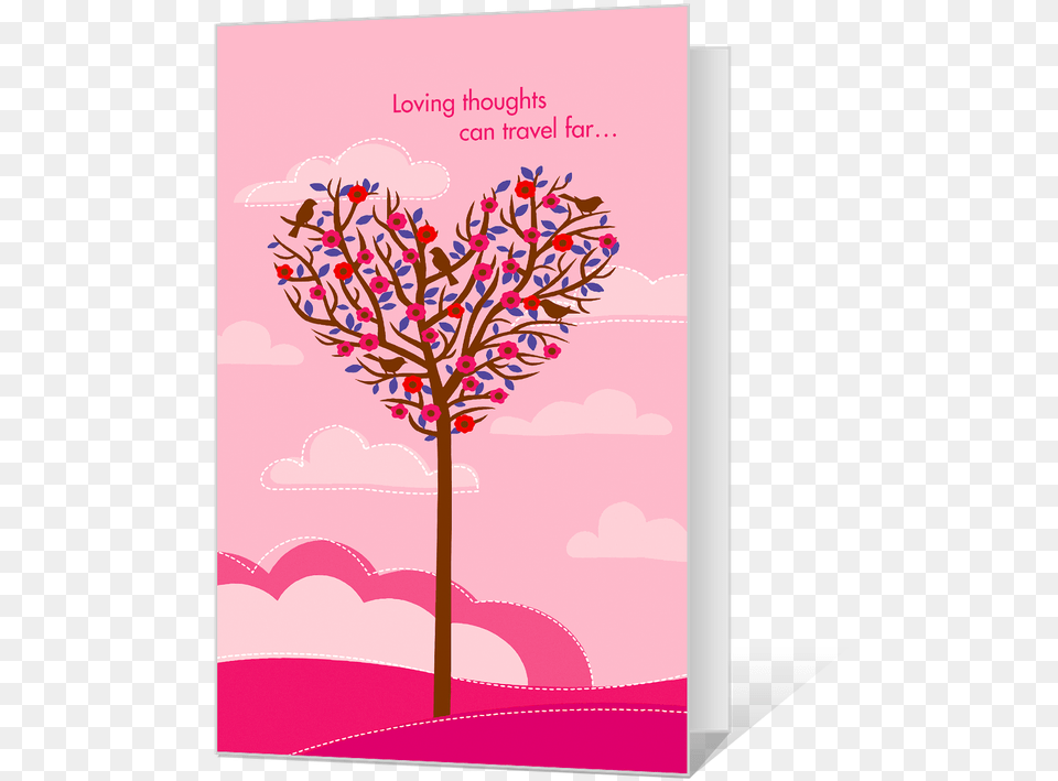 Loving Thoughts Printable Printable Valentine Card, Envelope, Greeting Card, Mail, Advertisement Free Transparent Png