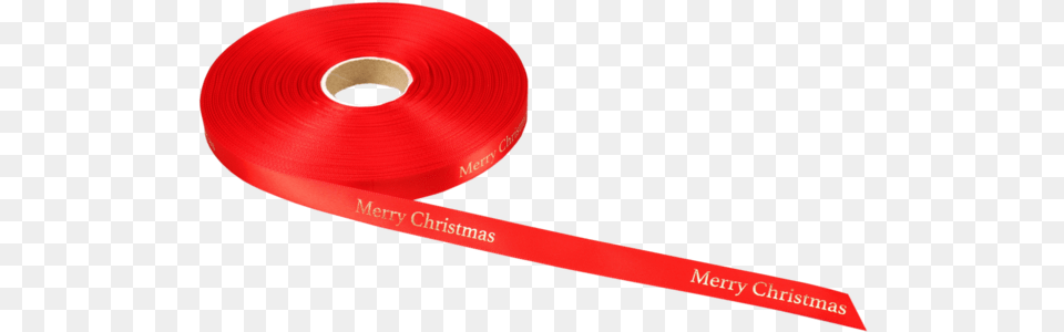 Lovly Ribbon 15mm 100m Merry Christmas Redgold Label, Disk Free Transparent Png