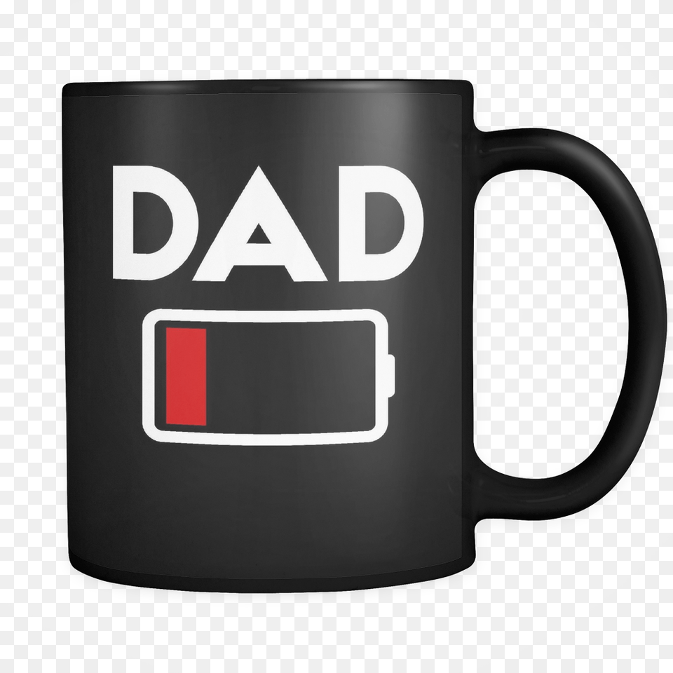 Low Battery Dad Mom Coffee Mug, Cup, Beverage, Coffee Cup Png Image