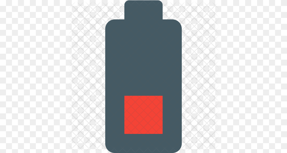 Low Battery Icon Of Flat Style Water Bottle Png Image
