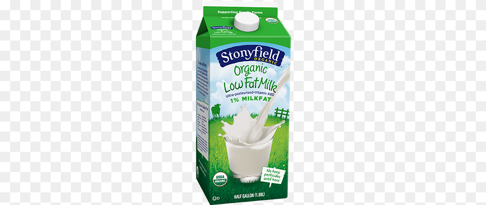 Low Fat 1 Milk Half Gallon Stonyfield Organic Milk, Beverage, Dairy, Food Free Transparent Png