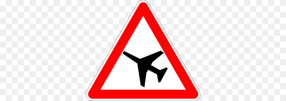 Low Flying Aircraft Sign, Symbol, Road Sign Free Transparent Png