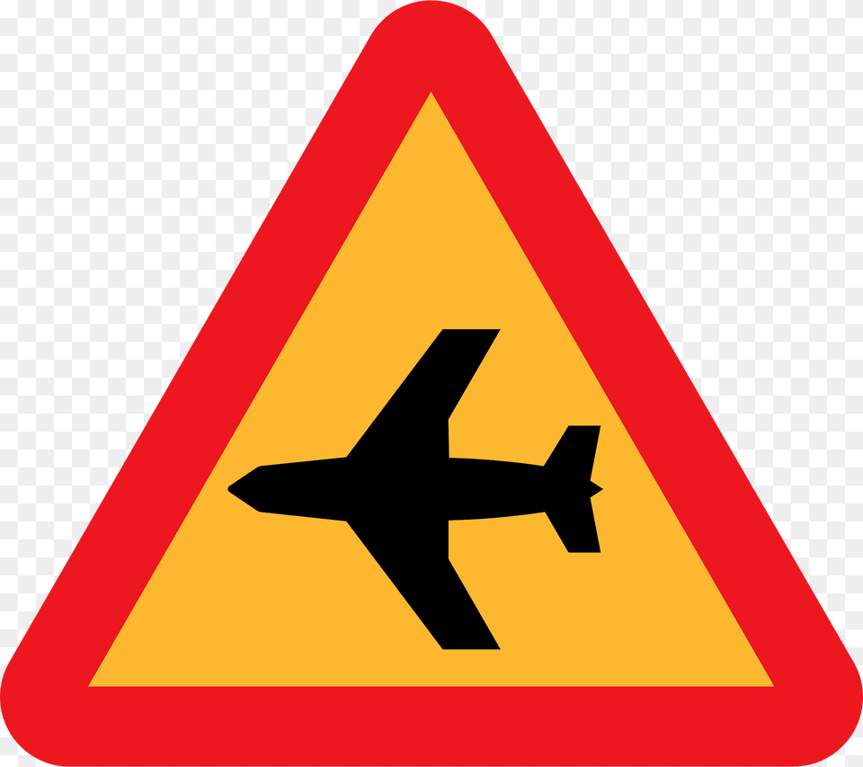 Low Flying Aircraft Clipart, Sign, Symbol, Road Sign, Airplane Free Transparent Png