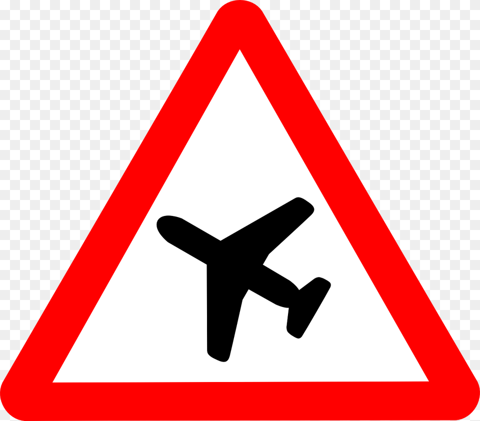 Low Flying Aircraft Or Sudden Aircraft Noise, Sign, Symbol, Road Sign Free Transparent Png