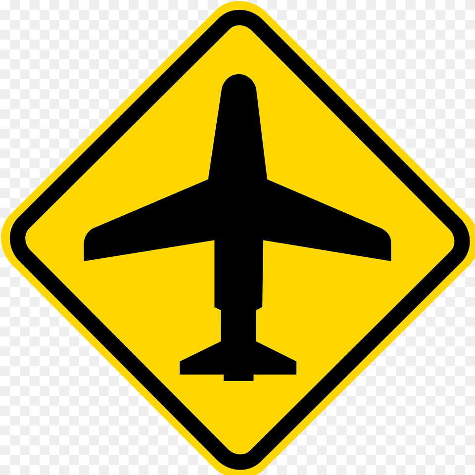 Low Flying Aircraft Sign In Brazil Clipart, Symbol, Road Sign Free Png